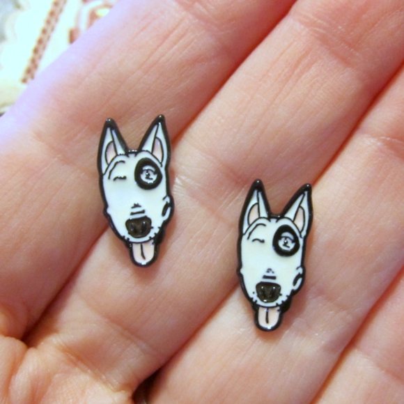 Bull Terrier Earrings Dog #3~Hypoallergenic - Picture 4 of 4